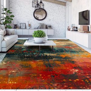 Non-slip Design Colorful Creative Pattern Carpet for Home Decoration