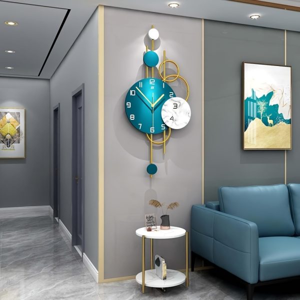 1pc Large Modern Minimalist Metal Wall Clock, Modern Quartz Clocks Silent Wall Clocks For Living Room, Kitchen, Bedroom & Office, Christmas Gifts