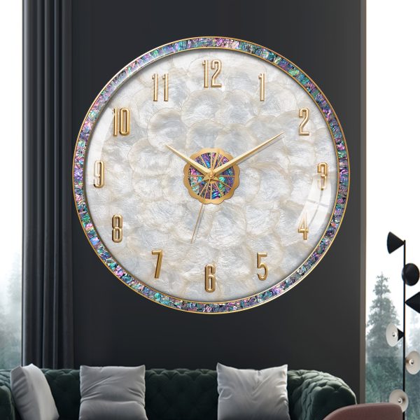 American Brass Shell Living Room Wall Clock